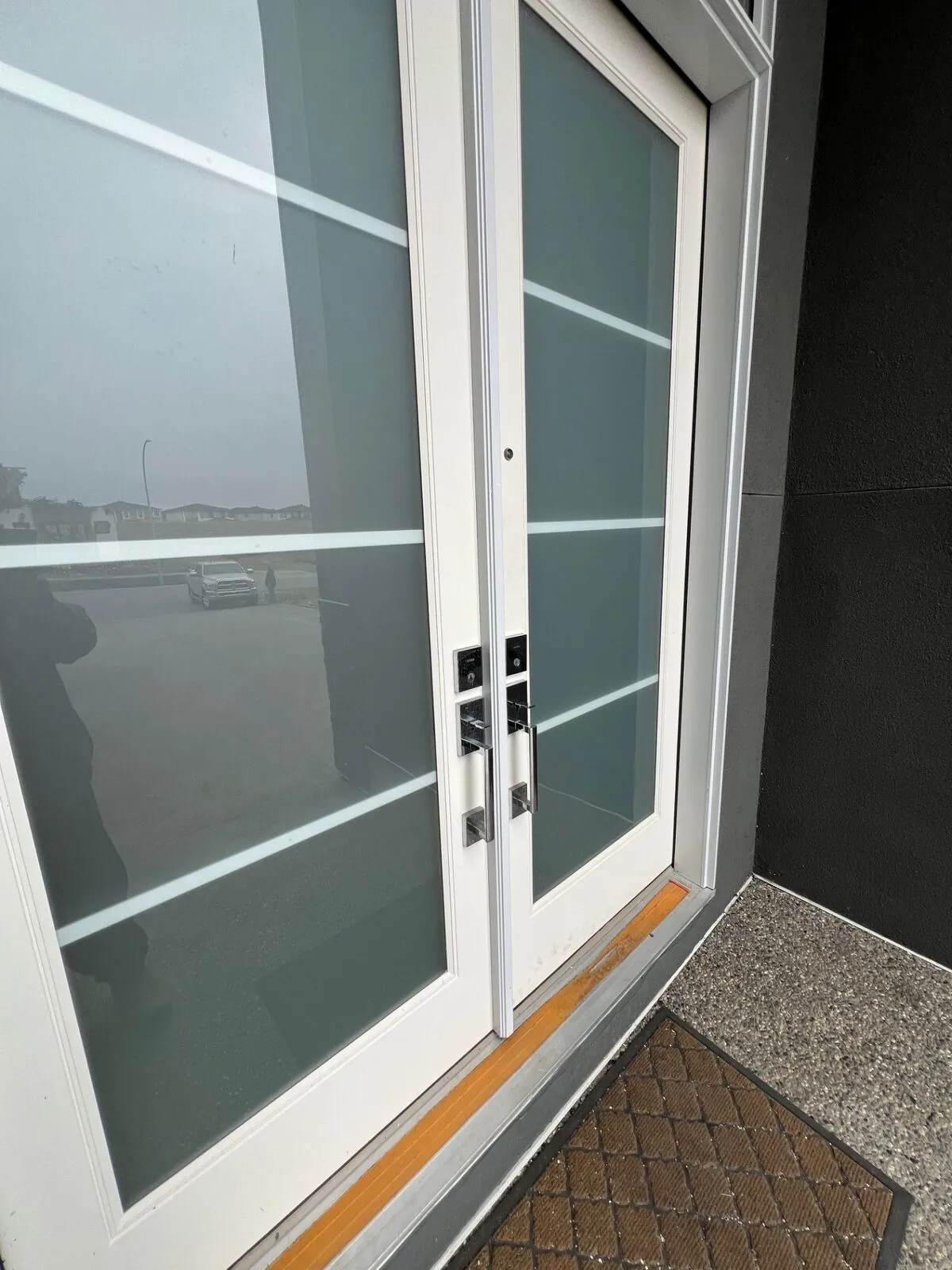French patio doors with full glass