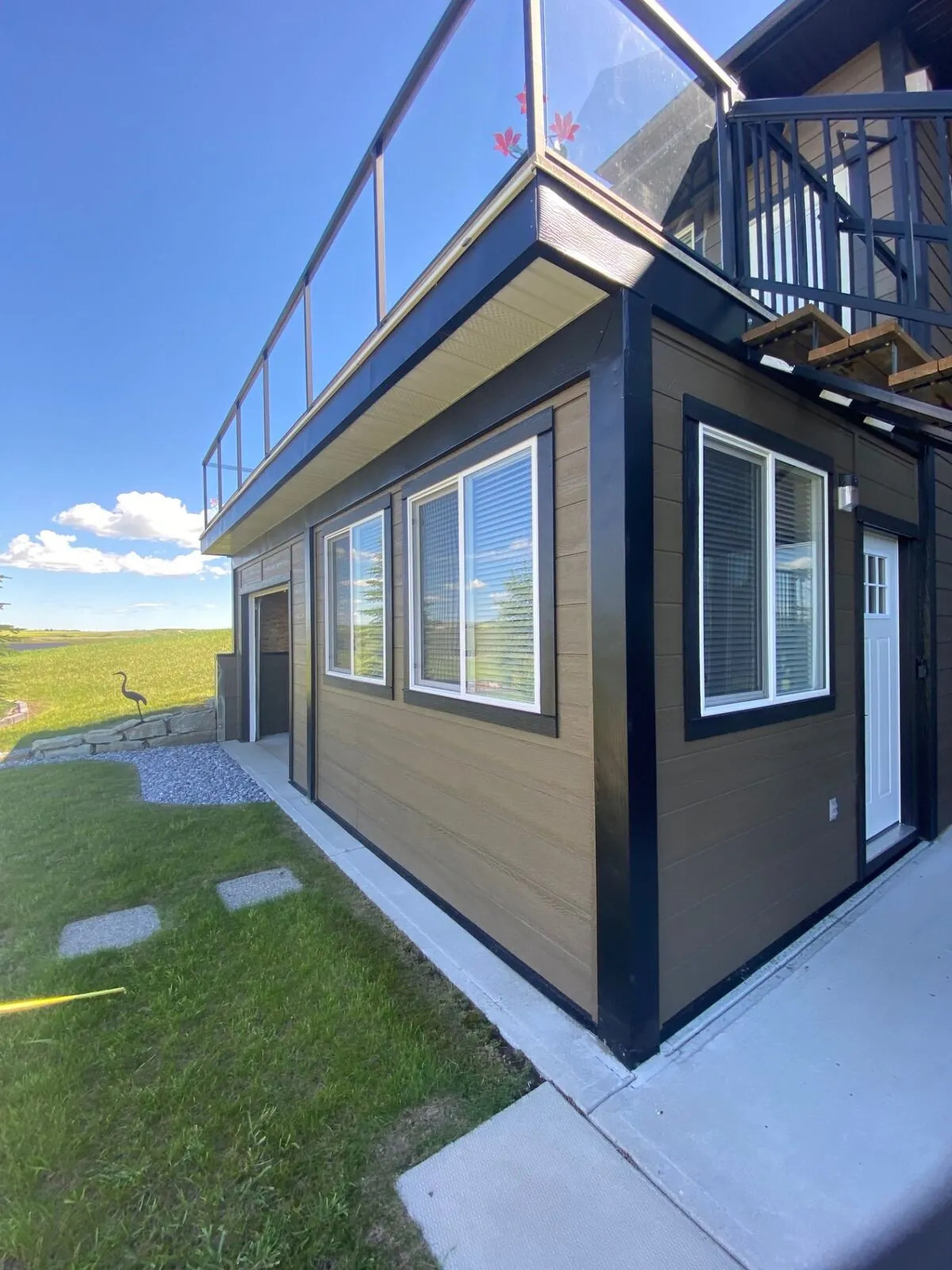 Dark James Hardie fibre cement siding